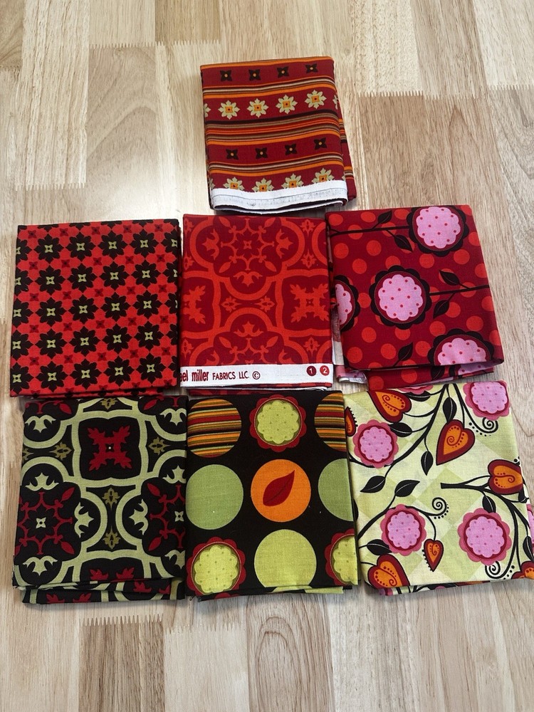 Michael Miller Fabric From The Lucia Collection by Patty Young. 3 1/2 Yards New