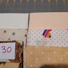 LOT OF 15 FAT QUARTERS COTTON FABRIC ASSTD COLORS & DESIGNS lot 30