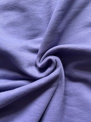 66″by 1.3 Yd. 100% Cotton Thick Heavy French Terry Tube Fabric Violet Preshrunk