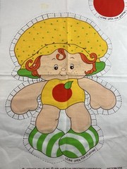 Spring Mills Strawberry Shortcake Apple Dumplin Fabric Panel 5715 Cut n Sew VTG