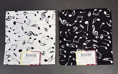 Single Brand 100% Cotton Fat Quarter Fabric Bundle Lot of Two Musical Print