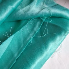Fabric Bundle Fall Autumn Satin Silky Shiny Lot Fashion Doll Clothes Crafts Vtg