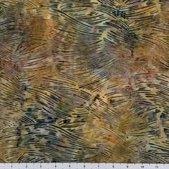 1 Yard Cut of Lunn Fabric Brush Strokes Batik 100% Cotton 3472 Turkish Sea