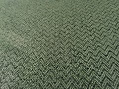 Small Chevron/Herringbone Tone on Tone Forest/Tree Green Cloth Backing 4.5 Yds