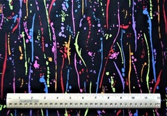Fabric Traditions Multi Paint Splatter green red By the 1/4 yard cotton fabric