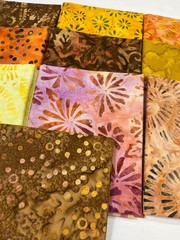 10 Fat Quarters ~ Harvest Palette ~ Benartex Batiks