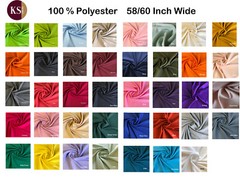 Fabric by Yard, Poplin 100% Polyester Ideal for Tablecloths, custains, Backdrop
