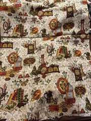 MCM VTG Fabric Drapery Upholstery 4.75 Ydsx54″ Early American Dupont Savalux NEW
