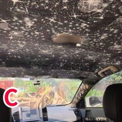 Car Headlining Fabric Star Pattern for Upholstery Auto Interior Home Decor DIY
