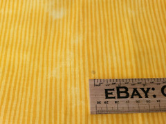 Wavy Stripe Print BTY Fabric Traditions Tonal Bright Orange / Yellow FLAWS