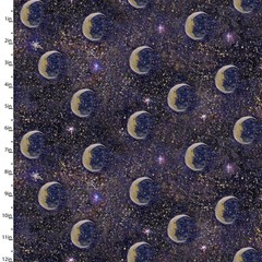 ANGEL OF PEACE BY JOSEPHINE WALL MOON STAR FIELD 3 WISHES COTTON FABRIC 1/2 YD