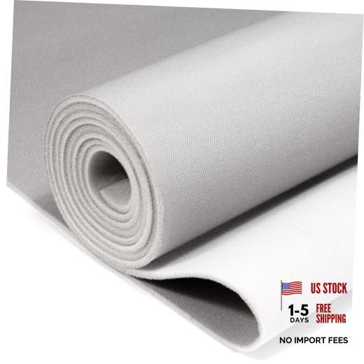 Auto Headliner Fabric Mesh Type with Foam Backing – Tube 96″ L × 60″ W Gray