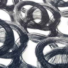 Midnight Circles Fabric By The Yard, Jacquard Weave Fabric, Upholstery