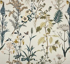 PINDLER & PINDLER BOTANY VINTAGE BUTTERFLY FERN EXCLUSIVE FABRIC BY YARD 54″W