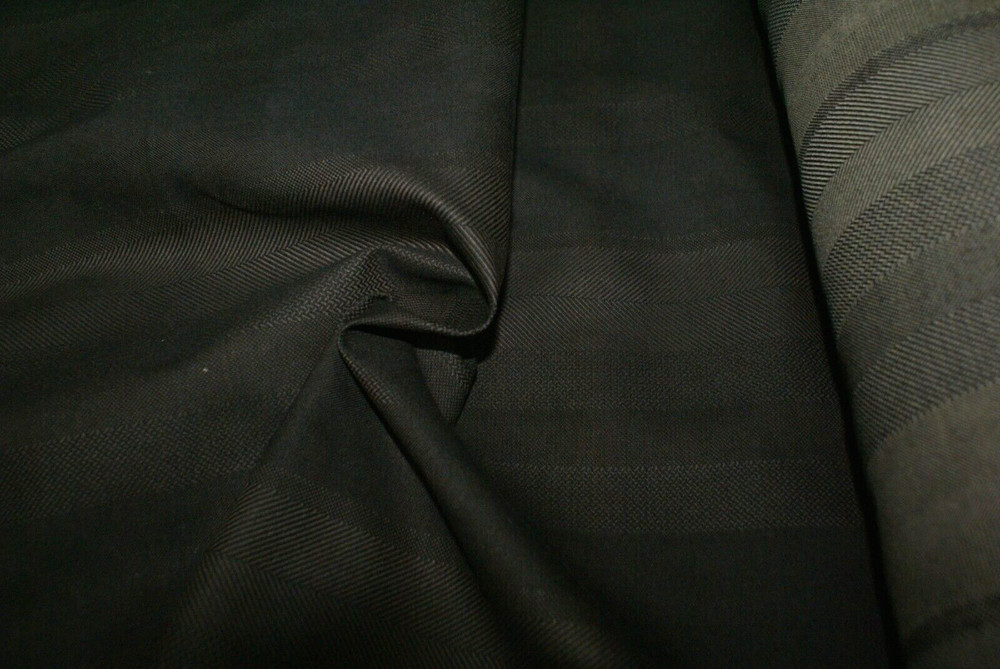 1/2 Metre – CHOCOLATE & COCOA STRIPE PATTERNED Heavy Weight Drill Suiting Fabric