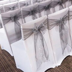 Black CHIFFON FABRIC 54″ x 10 yards Bolt Crafts Sewing Put-up Wedding Party SALE