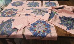Kaleidoscope Quilt UNFINISHED Quilt Top Everything Included Ready To FINISH