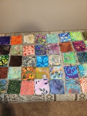 150 Batik Fabric 2.50″ Quilt Squares Bundle 100% Cotton Charm