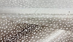 TREND VERN YIP PERTH BARK BROWN DEER SKIN LINEN FABRIC REMNANT 28″LONG X 54″W