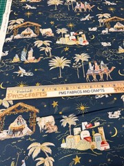MODA 2026 Christmas Silent Night per yard 100% cotton fabric 36 x 44 Nativity 12