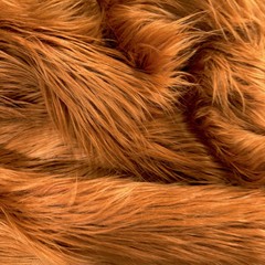 Eden DARK RUST Shaggy Long Pile Soft Faux Fur Fabric for Fursuit, Cosplay Costu