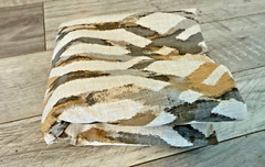 Material Aztec design 62 x 53 Browns Beige Linen Blend 5 Ft x 53