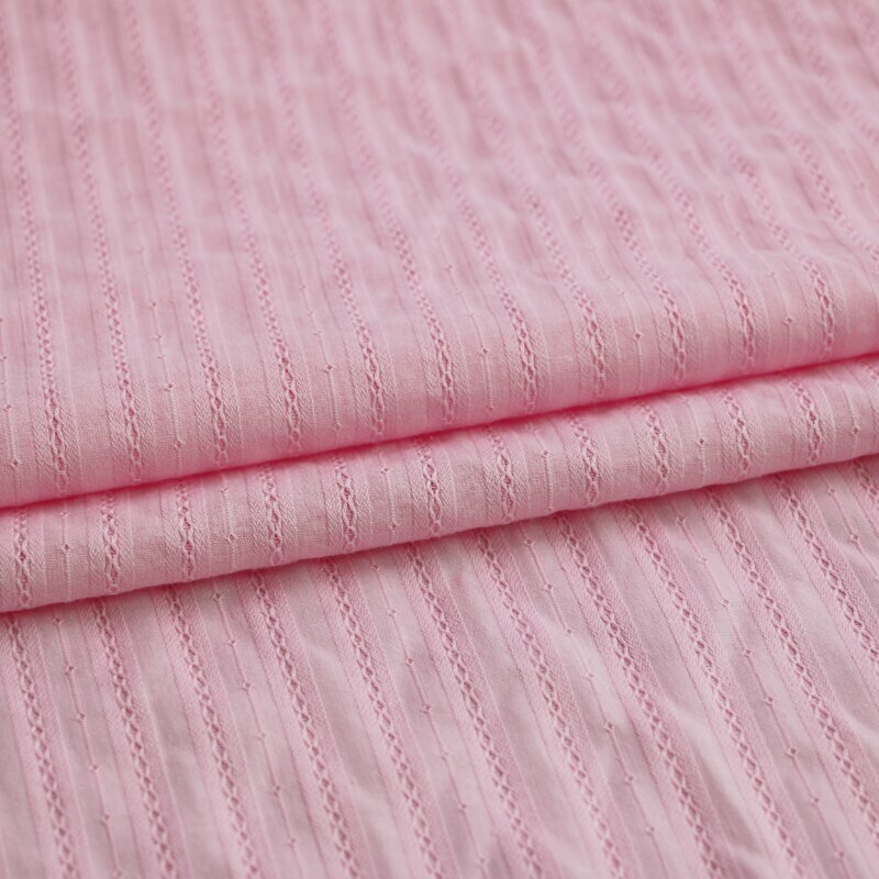 1yard*135cm Striped Jacquard Fabric Cotton Dress Shirt Material Kids