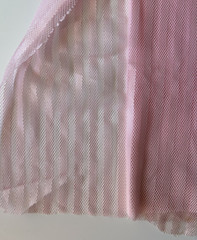 Pink Striped Mesh Fabric, 46 inches wide x 66 inches long