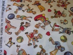 F7274, Michael Miller, Time to Play, fat quarter, extremely rare,