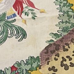 Brunschwig & Fils Out of Africa Fabric 2 Pcs Cotton Yellow Leopard Floral READ