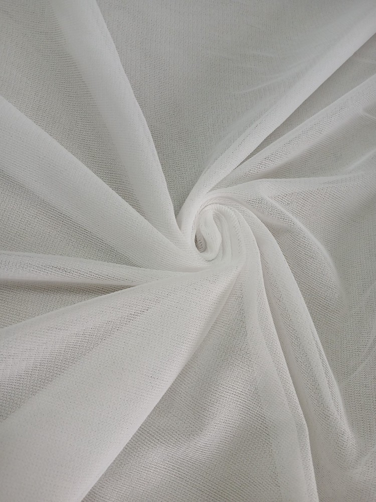 Tricot 65″ Width 100% Nylon Lining White Fabric by the Yard D177.09
