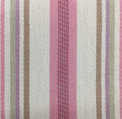 3 Yards Stripe in Pink and Beige Lightweight Home Decor Fabric