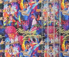 Custom 100% Cotton Woven Fabric Michael Jackson Artist By The 1/4 Yard 9×56