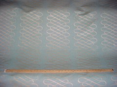 12Y Lee Jofa Mulberry FD251 Swash Stripe Pale Aqua Linen Upholstery Fabric