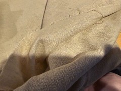 BEIGE Tweed FABRIC 46″ X 2 FULL YARDS+