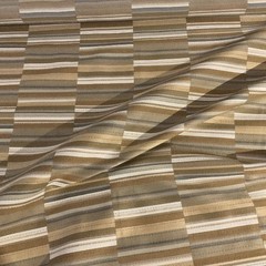 Maharam Offset Passage Brown Stripe Upholstery Fabric