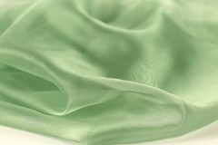 Green Crystal Organza Fabric by the Yard, Sheer Organza for Dresses and Decor