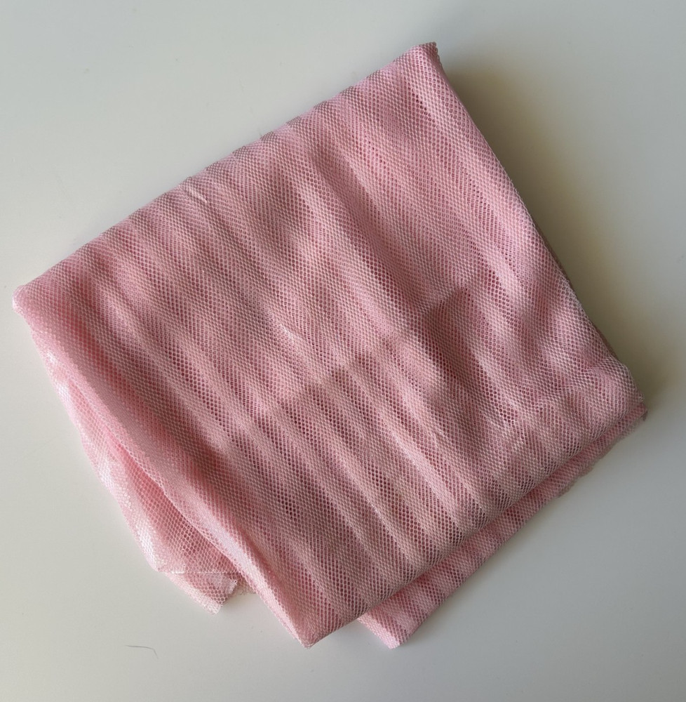 Pink Striped Mesh Fabric, 46 inches wide x 66 inches long
