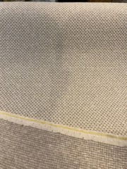 Mascot Bisque Cream Textured Chenille Upholstery Fabric By The Yard