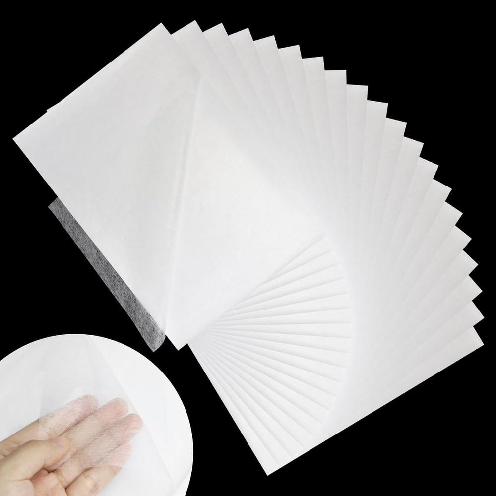 Stitch Witchery 20 Sheets, 8″ X 12″ Fusible Webbing for Fabric Applique, Light W
