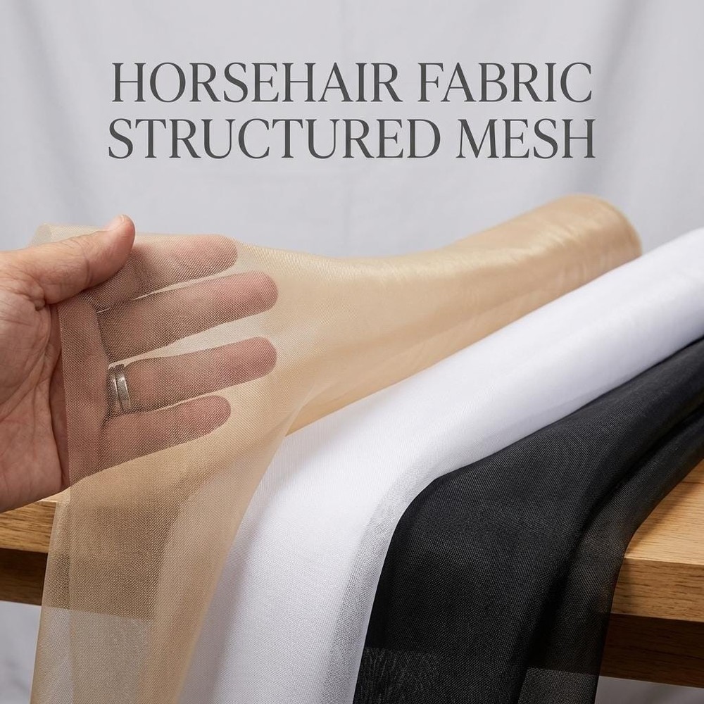 Horsehair Crinoline Fabric Nylon Mesh 60 Inch Wide Stiff Sewing Fabric