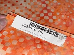 By 1/2 Yd Bali Batiks Cotton Quilt Store Fabric Checks Checker Orange