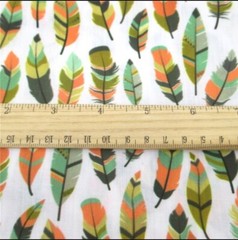 Polyester Cotton blend fabric. Great for Apparel and Quilting. Adorable print.