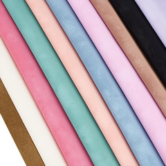 10Pcs 10 Colors Faux Suede PU Leather Fabric Soft Smooth Frosted Synthetic