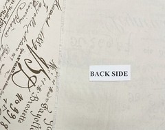 LACEFIELD DESIGNS DOCUMENT SEPIA BROWN PARIS POSTAGE SCRIPT FABRIC BY YARD 55″W