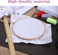 10×10 Inch White Cotton Fabric Squares – Ideal for Quilting & Making