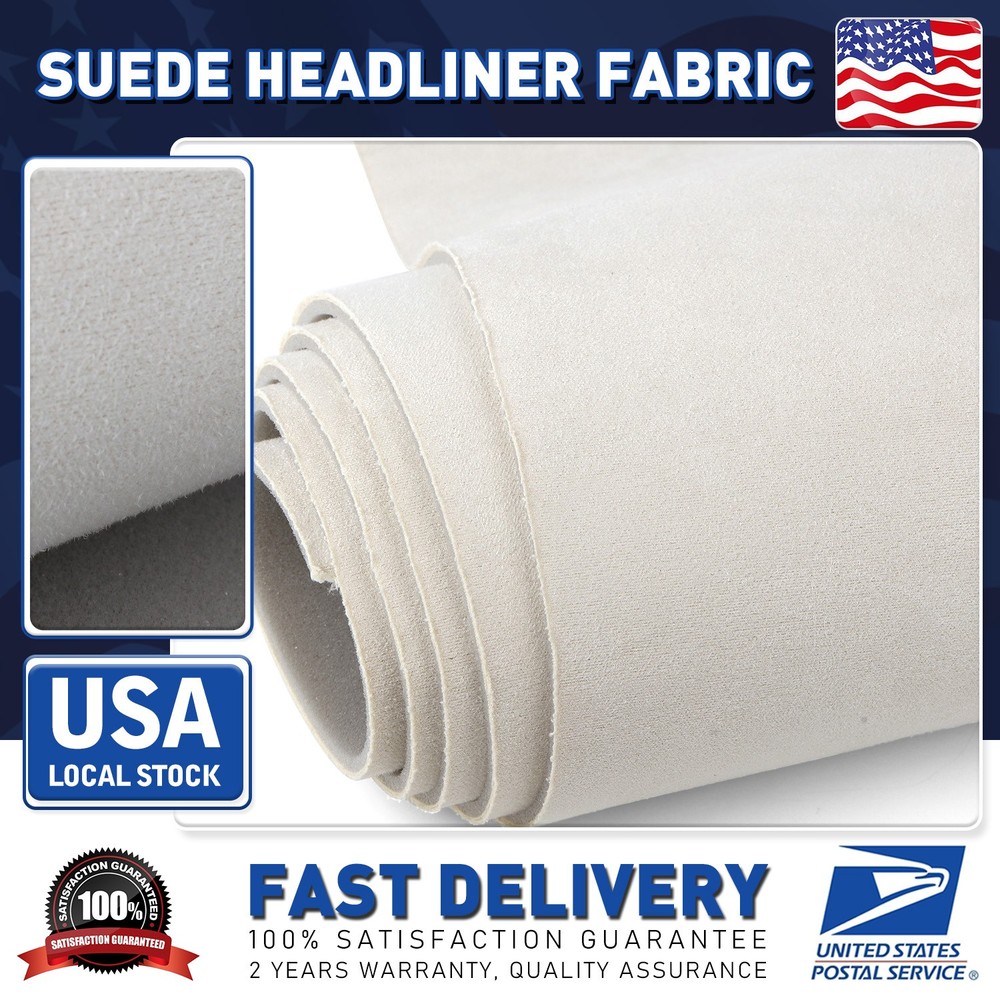 98×60 Inch Beige Headliner Fabric Material DIY for Car/Truck/SUV Roof Upholstery