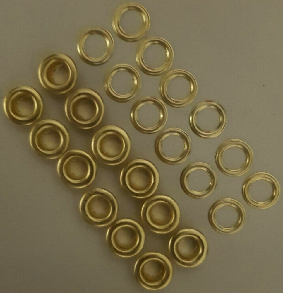 EYELETS & WASHERS, GOLD GILT & SILVER NICKEL, ID 15MM & OD 20MM