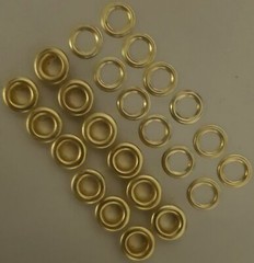 EYELETS & WASHERS, GOLD GILT & SILVER NICKEL, ID 15MM & OD 20MM