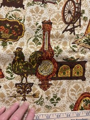 MCM VTG Fabric Drapery Upholstery 4.75 Ydsx54″ Early American Dupont Savalux NEW